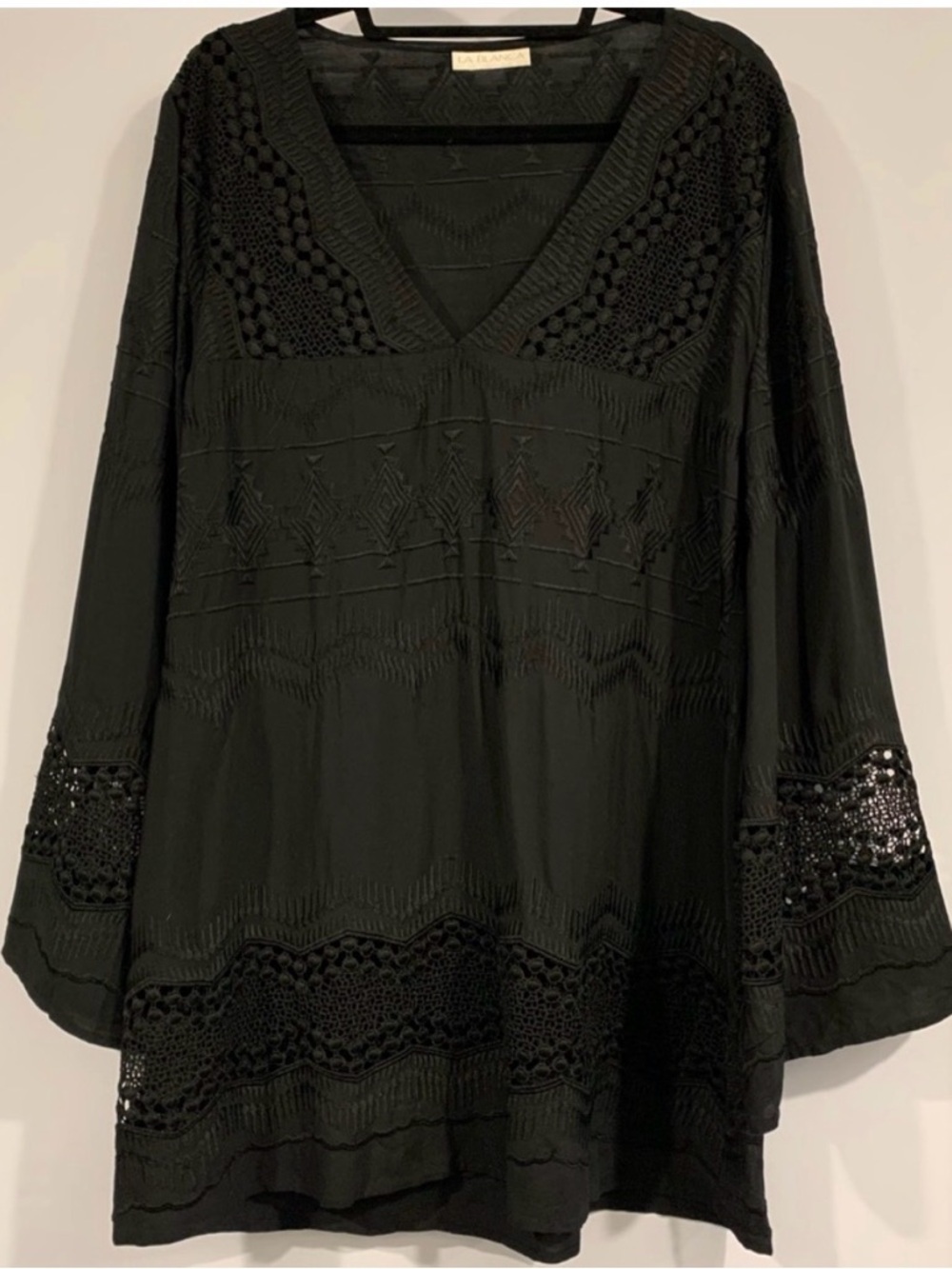 LaBlanca black cut out coverup